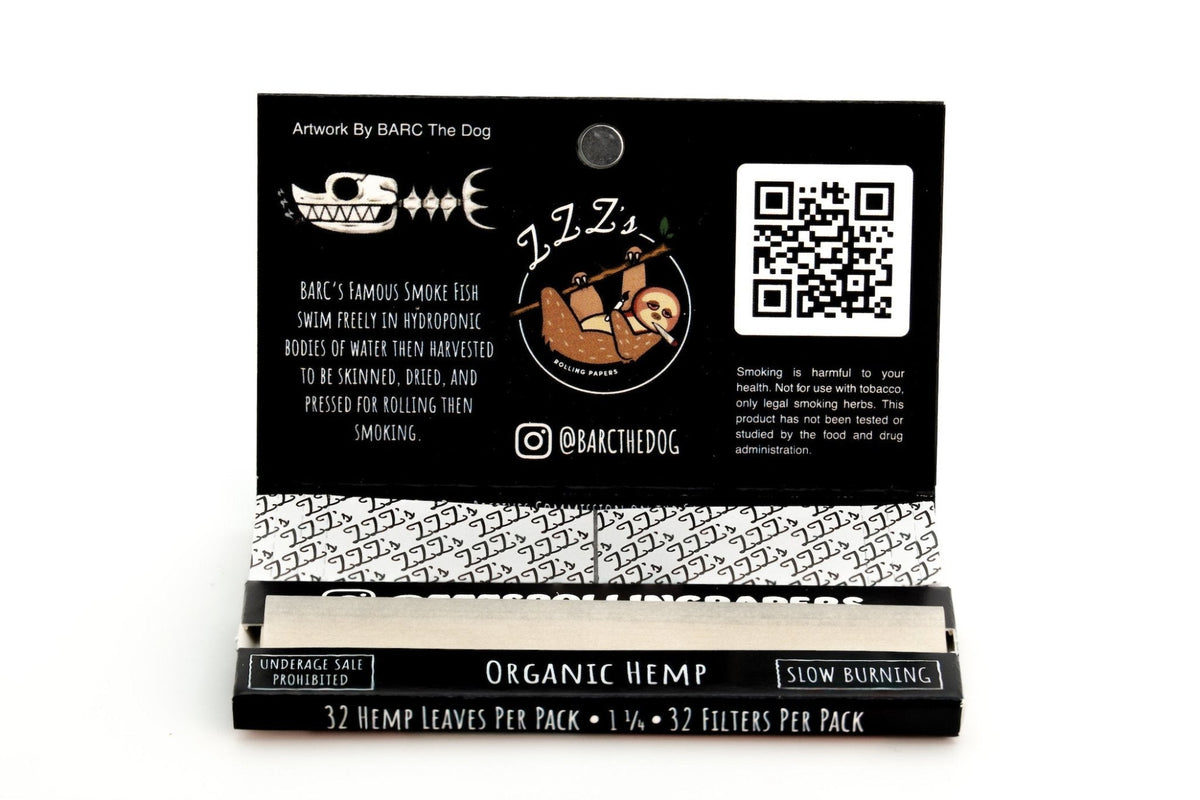 1 1/4 Rolling Papers + Tips - "Smoke Fish" - ZZZ's Collective