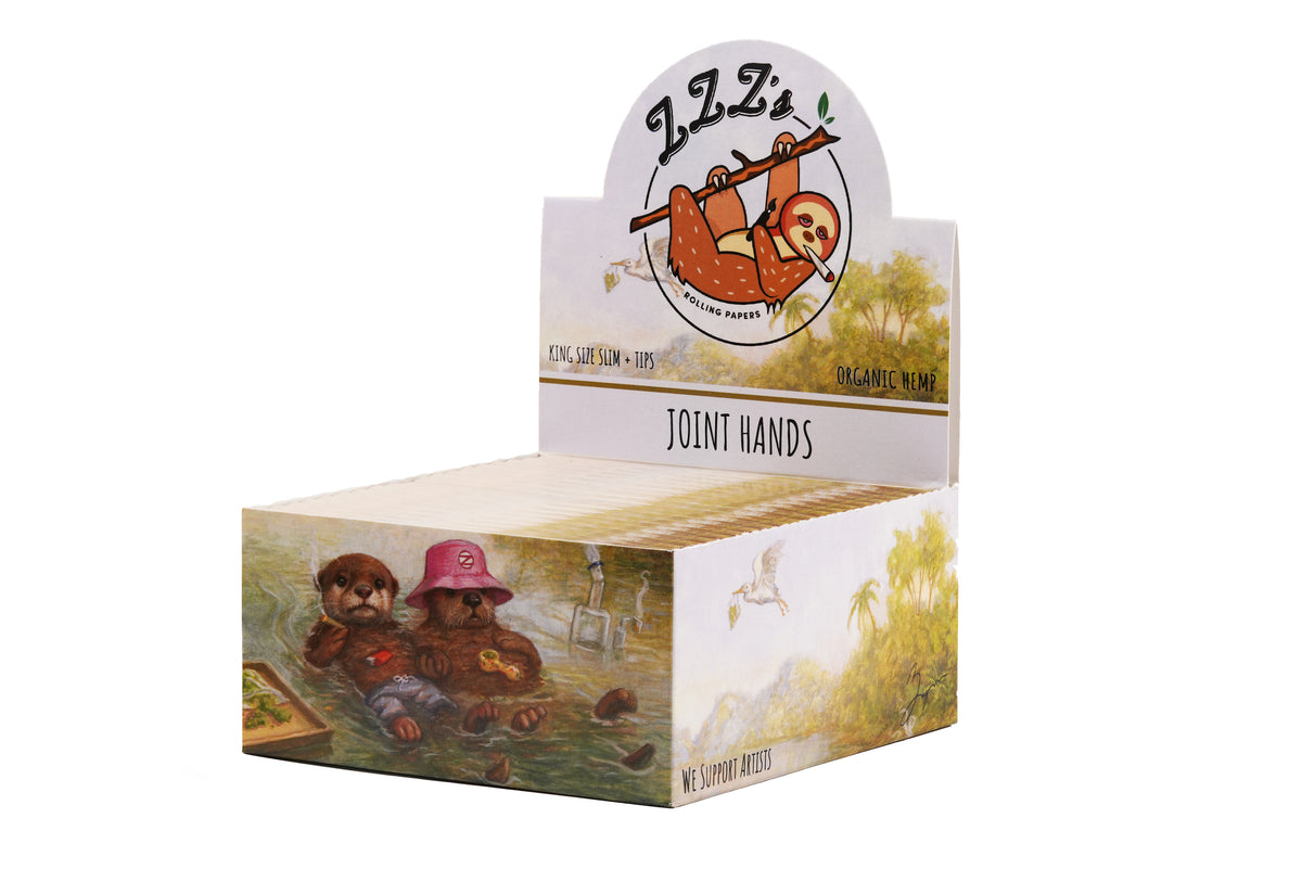 King Size Rolling Papers + Tips - "Joint Hands"