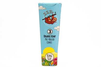 King Size 3pk Cones - "Stoner Sloth" - ZZZ's Collective