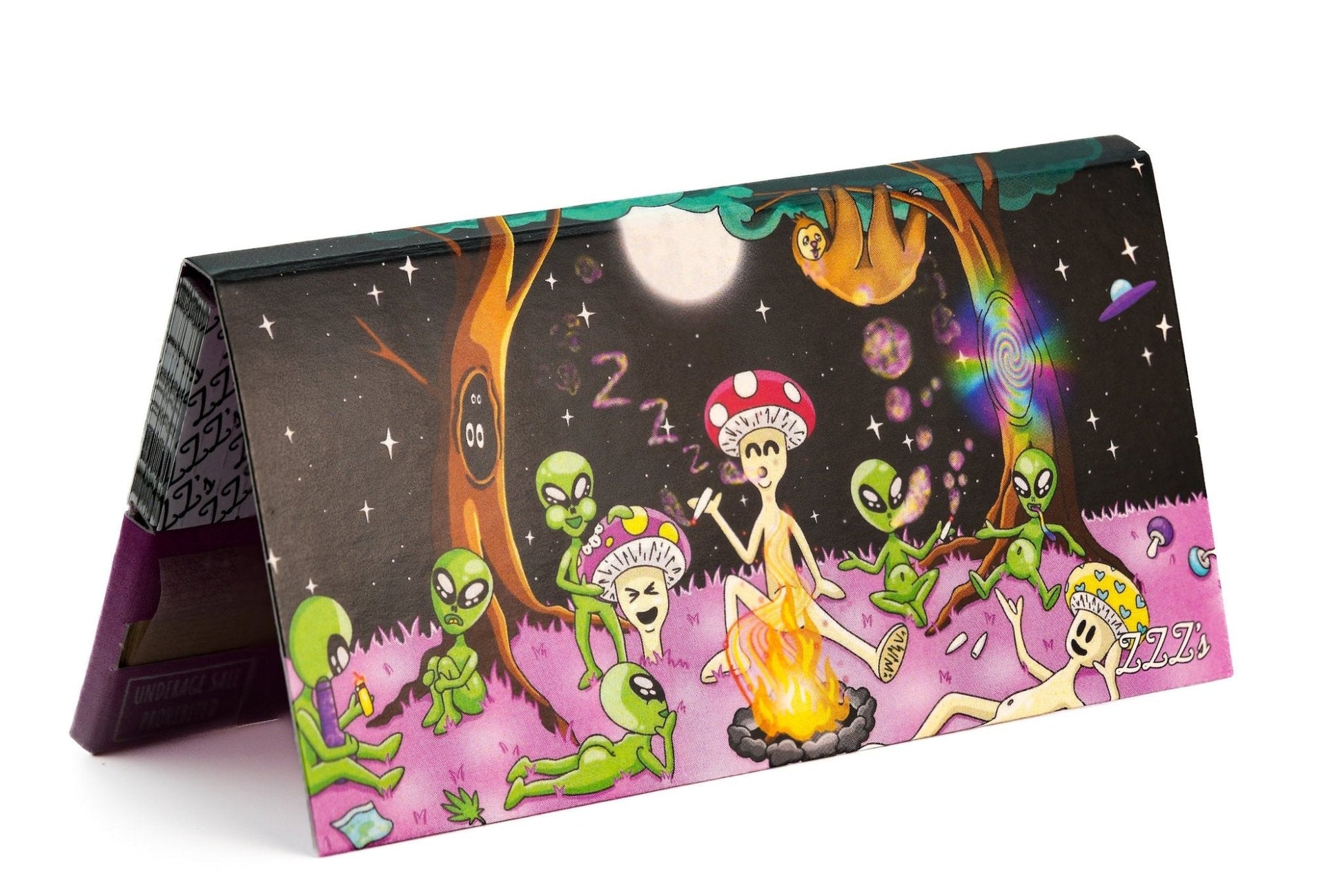 King Size Slim Rolling Papers + Tips - "Intergalactic Trip" - ZZZ's Collective