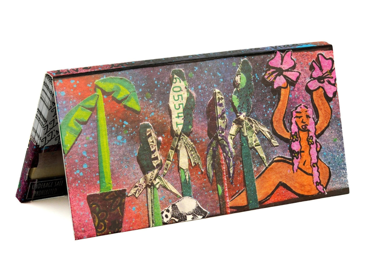 King Size Slim Rolling Papers + Tips - "Living in Harmony con la vida" - ZZZ's Collective
