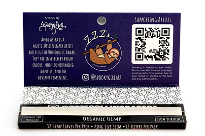 King Size Slim Rolling Papers + Tips - "Space Lovers" - ZZZ's Collective