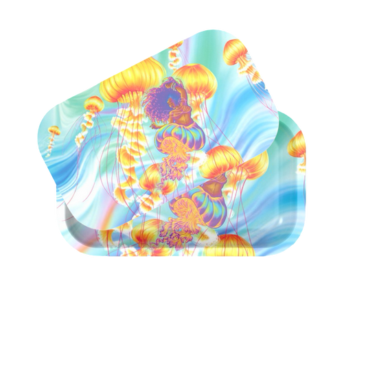 Rolling Tray with Magnetic Cover - Drifting by Olivia Dinnall - ZZZ's Collective
